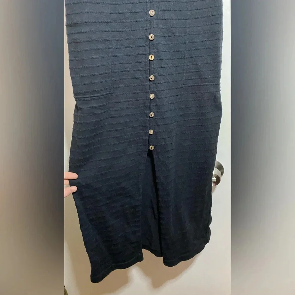 Free People Beach Black Lafayette Midi Dress Size XS